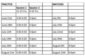 jr league schedule sm